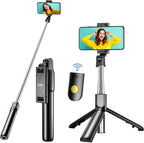 Tripod selfe çubuğu stick bluetooth kumandanlı uzanabilir