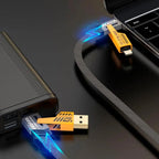 ( 5 adet ) 4ü1 arada örgülü hızlı şarj kablosu | 65w pd & 25w hızlı şarj | usb & type-c to lightning & type-c İVO