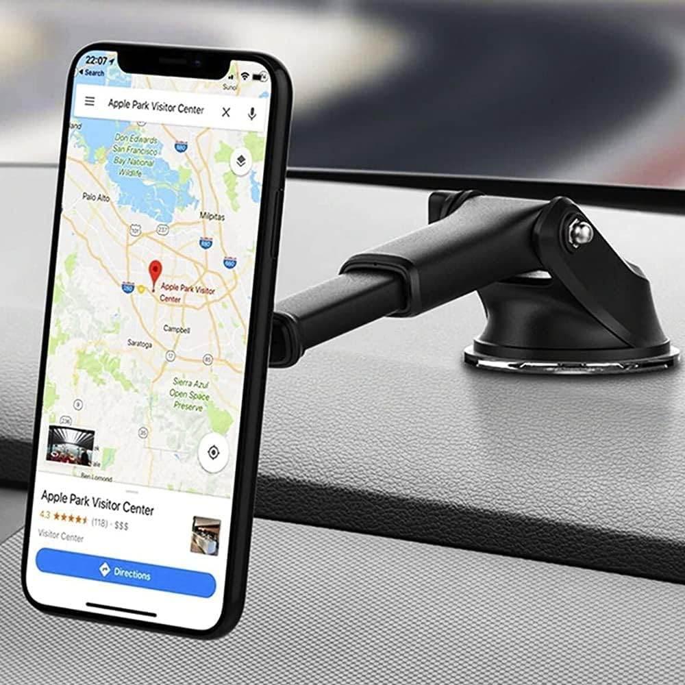 Torpidoya koyulan mıknatıslı 360 derece ayarlanabilir uzayabilir araç içi telefon tutucu LCT