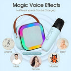 Tek karaoke mikrofonlu ışıklı bluetooth hoparlör k12 ROMM