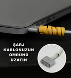 ( 20 adet ) Sipiral silikon kablo koruyucu 4'lü M47