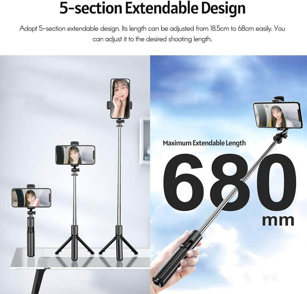S03 selfie çubuğu kumandalı standlı ayarlanabilir İVO