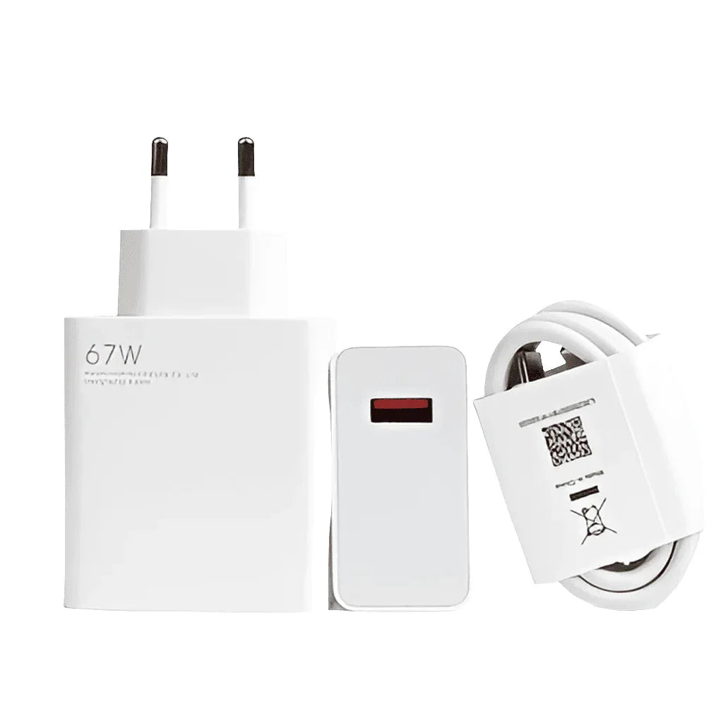 67w saniyeli turbo destekli usb çıkışlı başlık ve usb typec şarj seti - TechnioTR