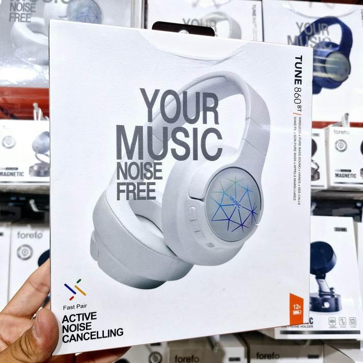 Tune 860bt kablosuz kafa üstü ışıklı bluetooth kulaklık - gürültüsüz müzik deneyimi FOREFO