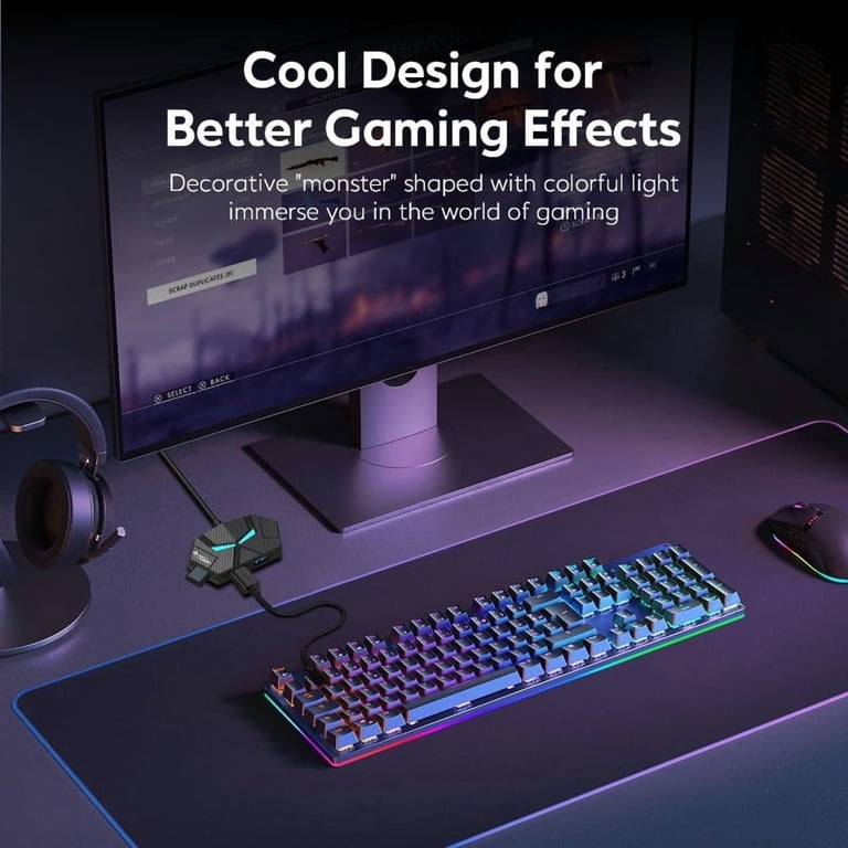 ( 5 adet ) Gaming 4 Port USB 2.0 Çoklayıcı Hub - 7 Renk LED Işıklı 60cm Kablolu Oyuncu USB Hub KolayMagza KM Technology - Toptan Telefon Aksesuarları