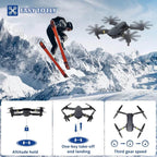 E58 4k Hd Kamerali Fly More Combo Drone Otomatik Kalkis Inis Sabit Durma ozellikli telefon yerleştirilebilir kumandalı İCON