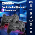 M8 64gb dual pad 4k game stick – 20,000+ oyunlu retro oyun konsolu 2,4g gamepad ROMM