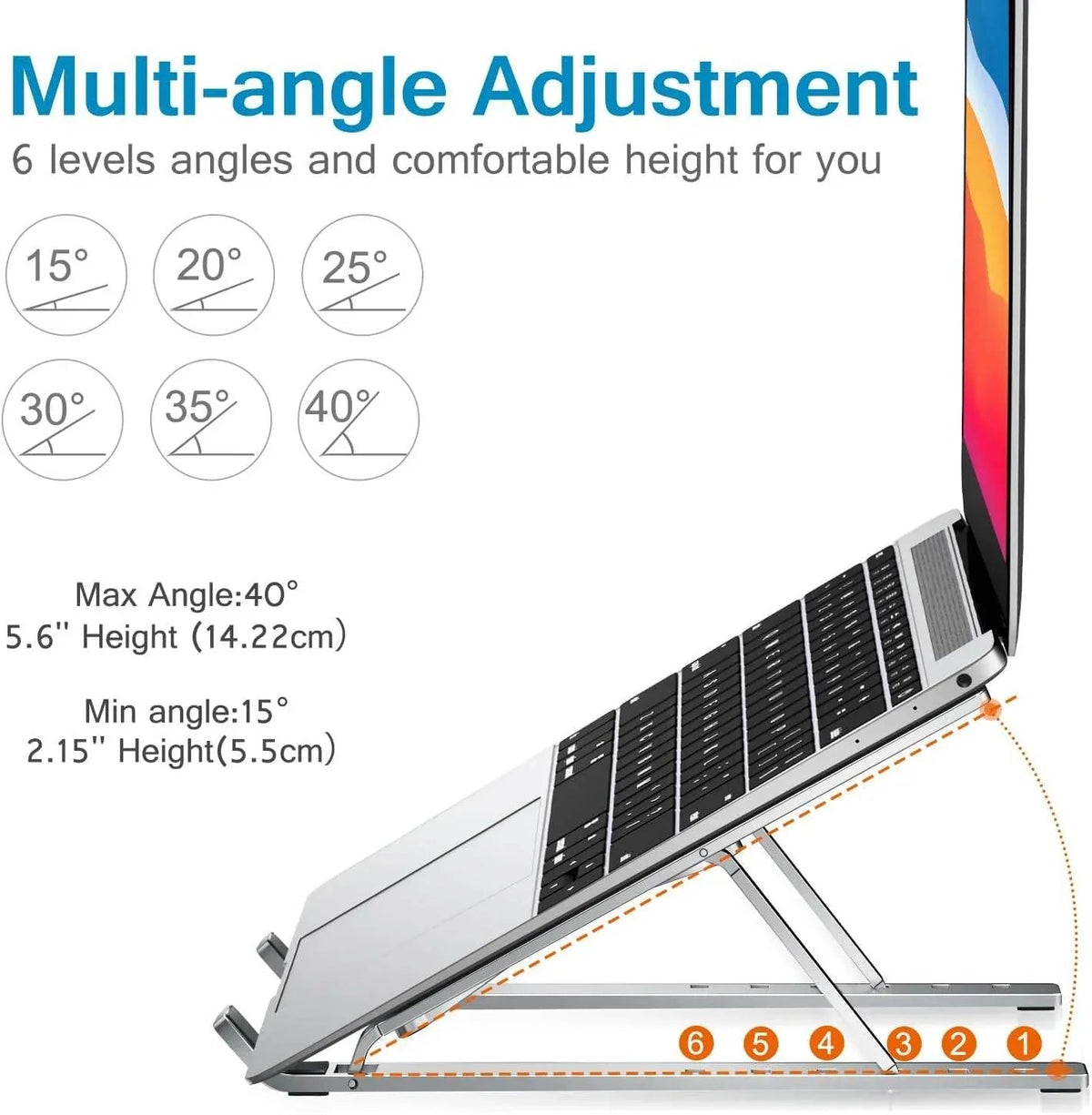 Ayarlanabilir katlanabilir laptop ve tablet standı CARBON