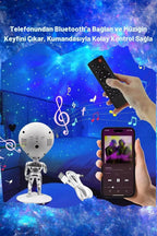 MXS-008 FM UZAYLI ASTRONOT LED GLAXY PROJEKTÖR LEERFEİ
