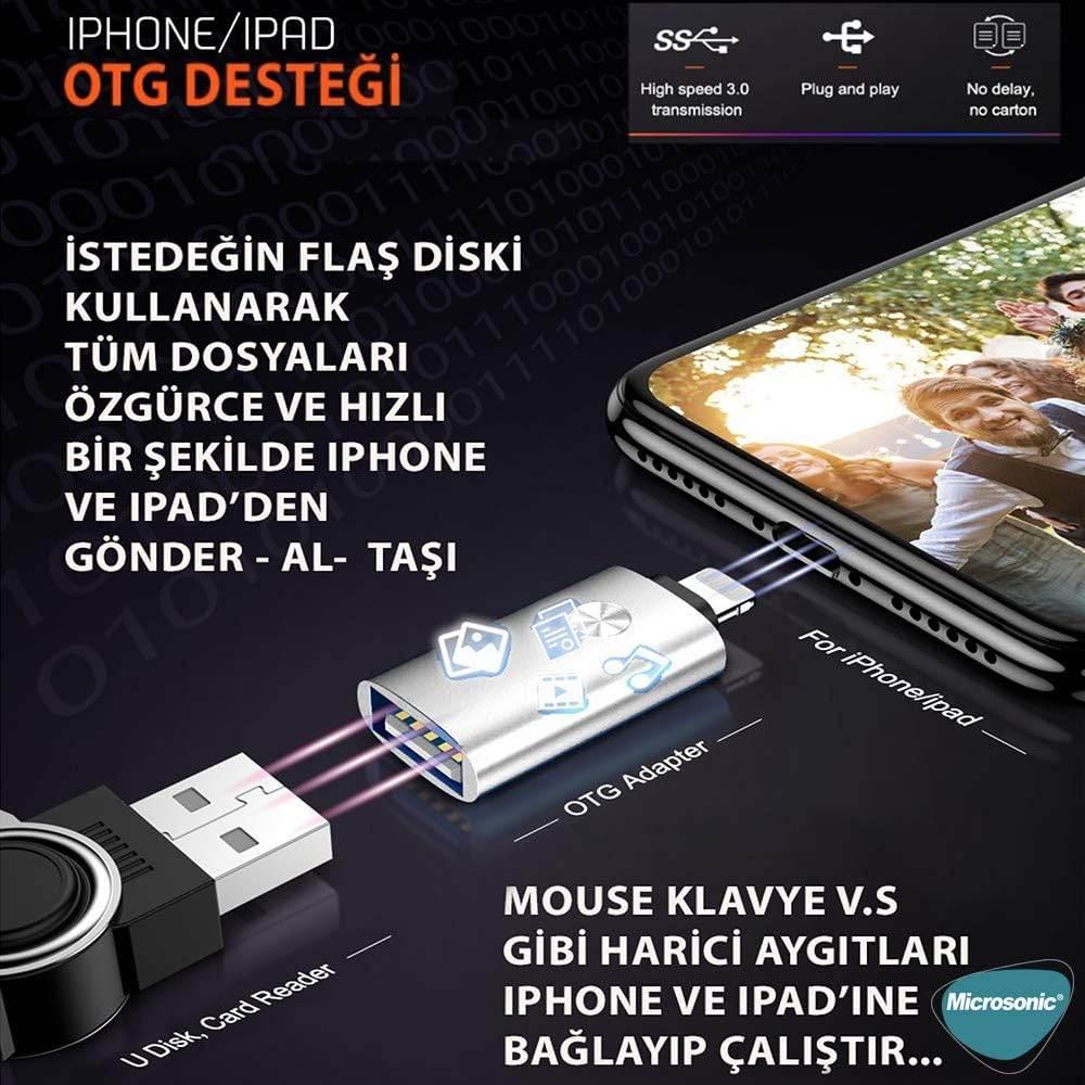 ( 5 adet ) Lightining to usb mini otg dönüştürücü Okmor