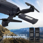 E58 4k Hd Kamerali Fly More Combo Drone Otomatik Kalkis Inis Sabit Durma ozellikli telefon yerleştirilebilir kumandalı İCON