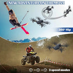 E58 4k Hd Kamerali Fly More Combo Drone Otomatik Kalkis Inis Sabit Durma ozellikli telefon yerleştirilebilir kumandalı İCON
