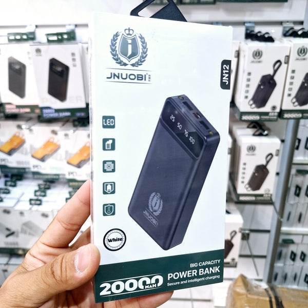 20,000 mah çift usb çıkışlı led göstergeli mikro ve typec girişli powerbank jn12 JNUOBİ