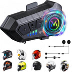 Y10 su geçirmez kask intercom bluetoothlu stereo rgb ışıklı universal İMEX