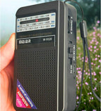 Meier m-9320 minimalist cep radyo fm/am/sw usb sarj edilebilir kulaklık takılabilir CARBON
