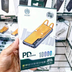 10,000 mah kendisinden lightning typec kablolu pd hızlı 66w destekli led göstergeli powerbank dy-42 JNUOBİ