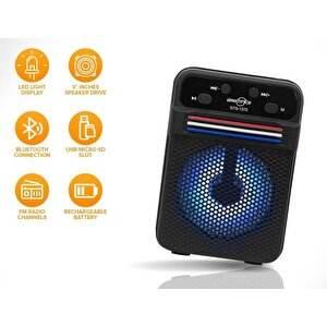 Gts-1372 led ışıklı usb ve hafıza kartı destekli bluetooth hoparlör POLYGOLD