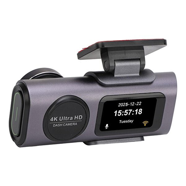 4K Ultra HD Vehicle BlackBOX DVR Dual Lens Araç İçi Kamera - WDR Gece Görüşlü Çift Kameralı Yol Kayıt Cihazı Müslüm