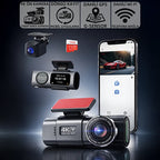 4K Ultra HD Vehicle BlackBOX DVR Dual Lens Araç İçi Kamera - WDR Gece Görüşlü Çift Kameralı Yol Kayıt Cihazı Müslüm