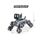 Uzaktan Bilekten Kumandalı Şarjlı 8 Teker Akrobat Robot Köpek - Müzikli ve LED Işıklı Akıllı Robot Araba SANTRAL HAN