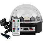Disco topu kumandalı ışık (mp3 led magic ball) usb sd kart hafıza destekli bluetooth hoperlör LEERFEİ