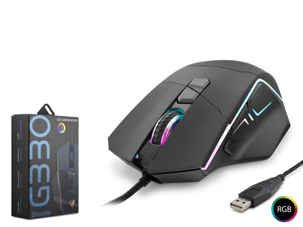 PL-1945 Gaming Pro RGB Işıklı 7 Tuşlu Kablolu Oyuncu Mouse Platoon