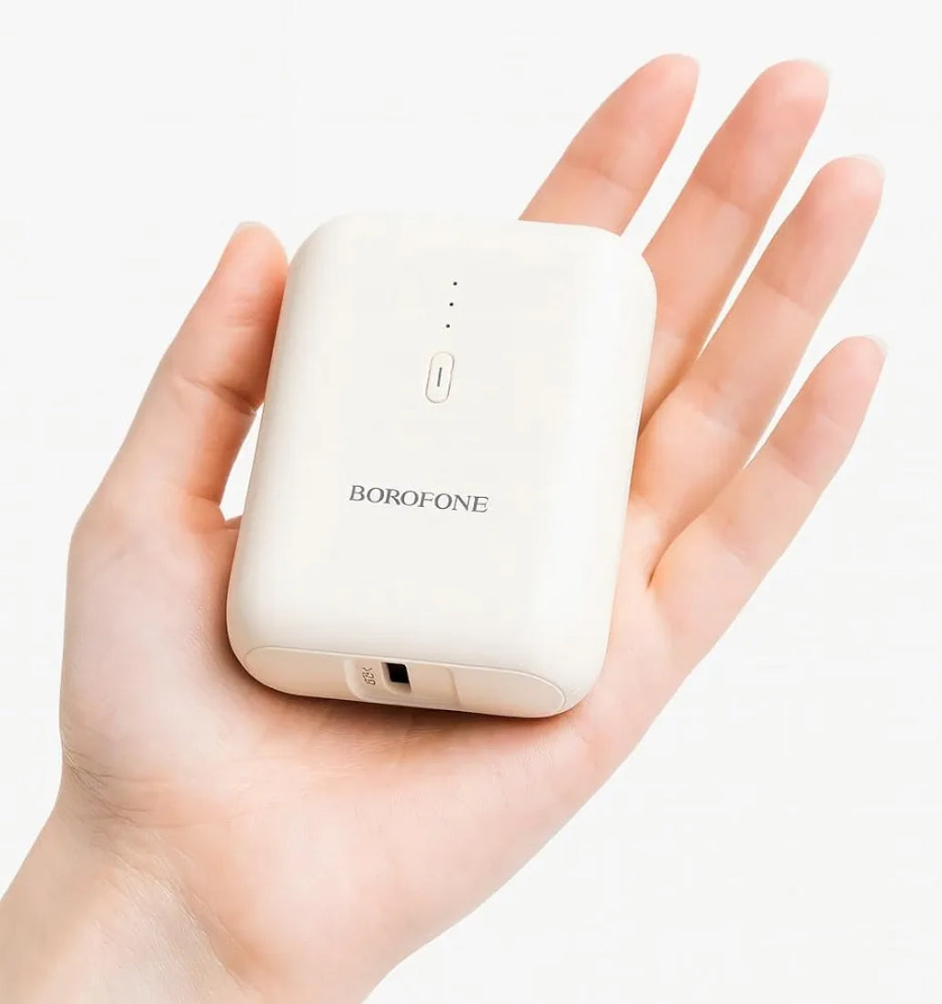Borofone BJ31 5000 mAh Mini Taşınabilir Güç Bankası Powerbank - Type-C Input / USB-A Output Zayden