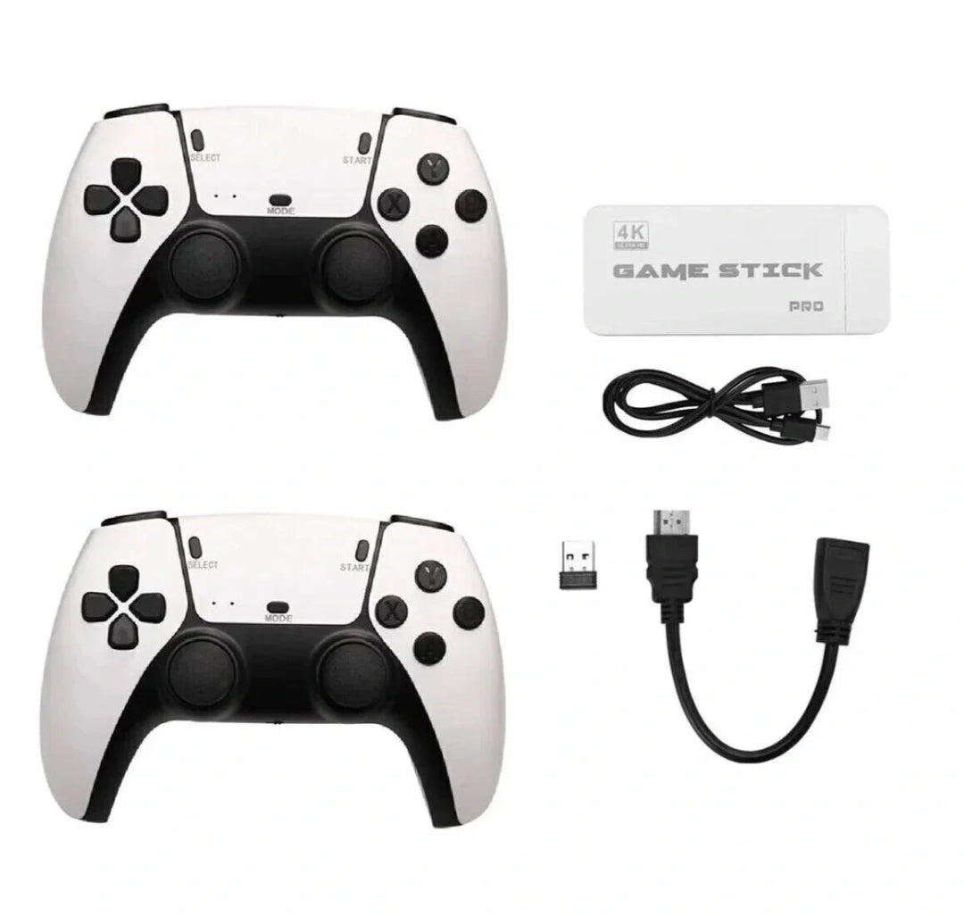 SJGAM M15 Plus 4K Ultra HD Wireless Retro Oyun Konsolu - 20.000+ Oyunlu Çift Kablosuz Kollu Game Stick Atari TÜMCELL