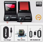 Black Box Full HD 1080P Gece Görüşlü Çift Kameralı Araç İçi Kamera ve Yol Kayıt Cihazı KolayMagza KM Technology - Toptan Telefon Aksesuarları