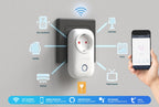 Akıllı Wi-Fi Priz 16A 3500W - Uzaktan Kontrol, Zamanlayıcı ve Sesli Komut Desteği (Ateşe Dayanıklı) Galio