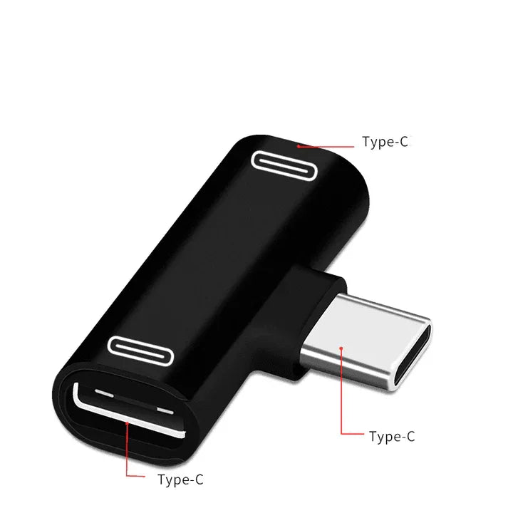 Typec to 2x typec çoğaltıcı mini aparat dönüştürücü