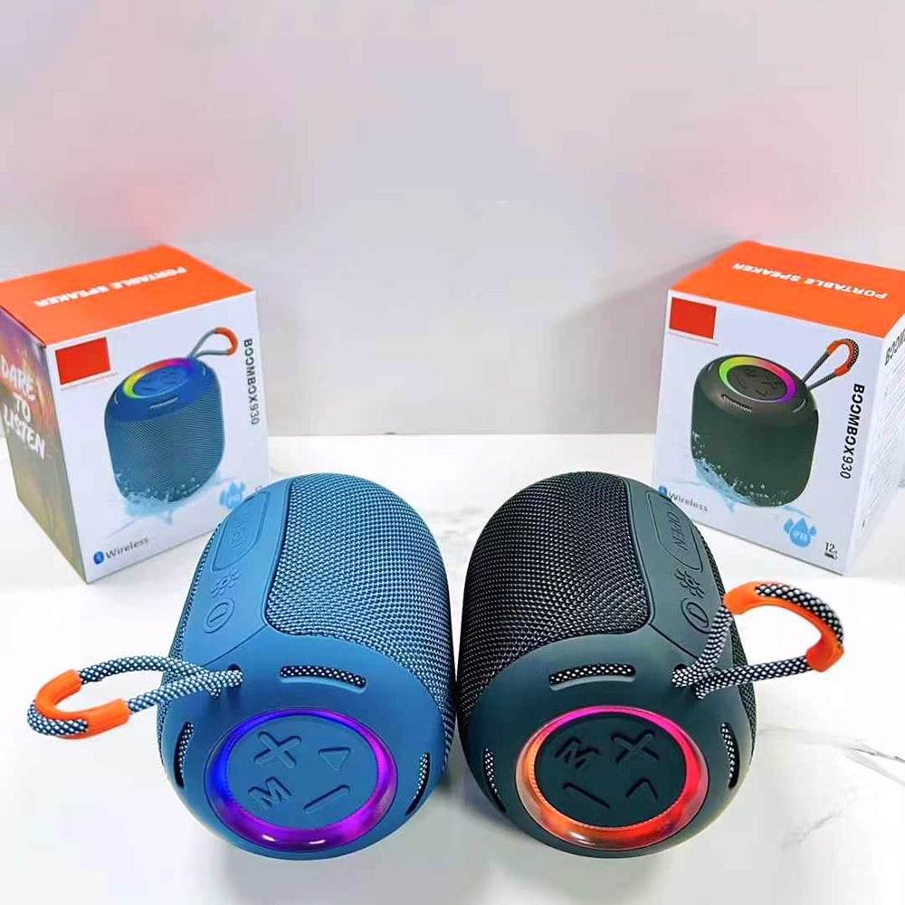 X930 taşınabilir bluetooth hoparlör - kablosuz rgb ışıklı suya dayanıklı speaker yüksek ses gücü 5w outdoor kamp piknik parti hoparlör JNUOBİ