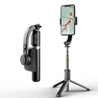 Q08 3‑in‑1 gimbal selfie sopa | bluetooth’lu 360° döner tripodlu telefon sabitleyici TEKNOİST