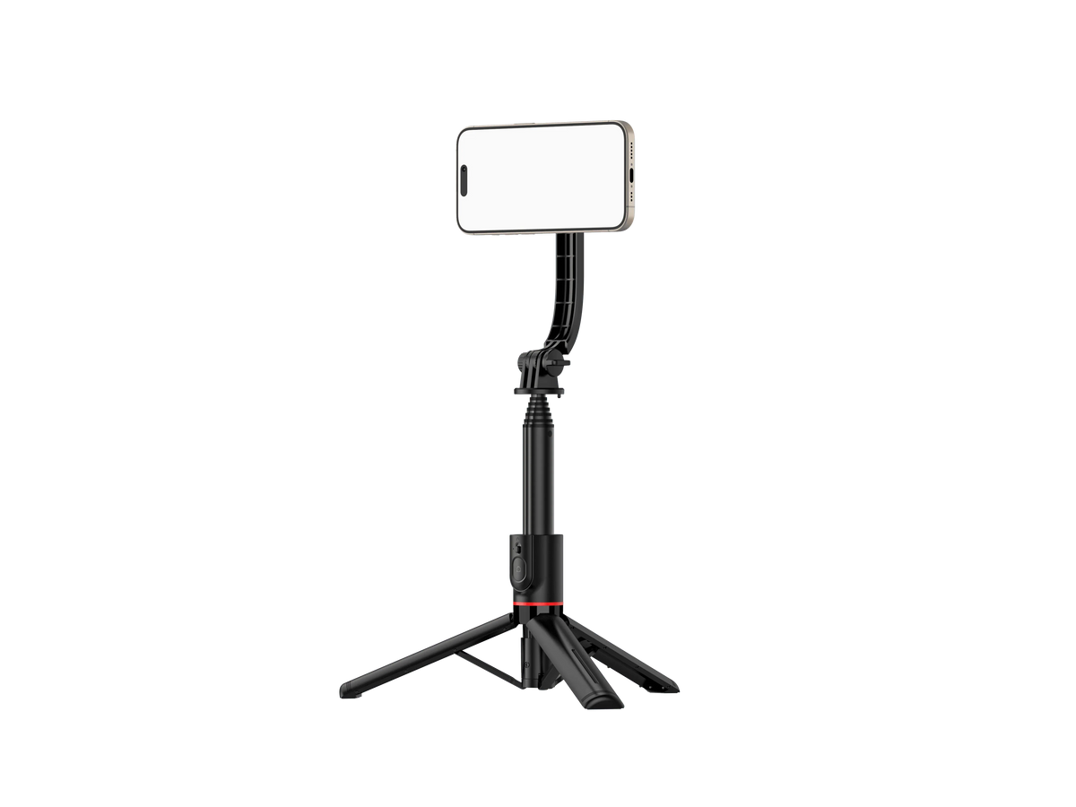 L20 1045mm uzayabilir katlanabilir selfie stick | tripod standlı, mıknatıslı, 360° döner başlıklı, bluetooth kontrollü TORİMA