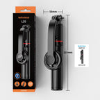 L20 1045mm uzayabilir katlanabilir selfie stick | tripod standlı, mıknatıslı, 360° döner başlıklı, bluetooth kontrollü TORİMA