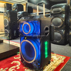 Pte12h kablosuz hoparlör | 800w güç, çift mikrofonlu, 4 tekerlekli, çekçekli, rgb ışıklı, güçlü bass ve yüksek ses,tws destekli, usb/tf/fm TORİMA