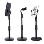 Masaüstü uzayabilir telefon tutucu | 360° ayarlanabilir yükseklikli ve açılı stand | teleskopik gövde | tüm telefonlarla uyumlu TEKNOİST