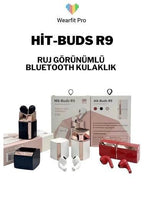 Hit buds r9 5,2v kulak içi mikrofonlu, kızlar için ruj şekli bluetooth kulaklık TELETEK