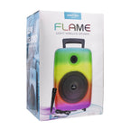 Flame light kablosuz hoparlör 8 inç mikrofonlu | rgb ışıklı, fm & sd & usb destekli bluetooth hoparlör TEKNOİST