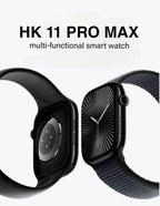 Hk11 pro max amoled ekranlı 45mm çift kordonlu ios android uyumlu akıllı saat WEARFİT