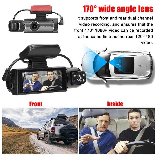 Dash kamera 1296p araç içi ve dışı 360 derece kayıt edici black box JOYTECH