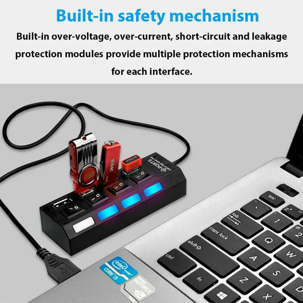 ( 5 adet ) Usb hub çoğaltıcı 4 port POLYGOLD