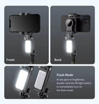 Q18 akıllı 360° döner gimbal tripod | ışıklı, kumandalı, katlanabilir, elde taşınabilir telefon sabitleyici stand TORİMA