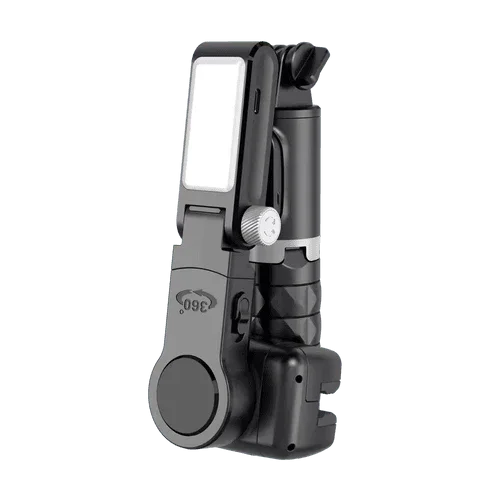 Q18 akıllı 360° döner gimbal tripod | ışıklı, kumandalı, katlanabilir, elde taşınabilir telefon sabitleyici stand TORİMA