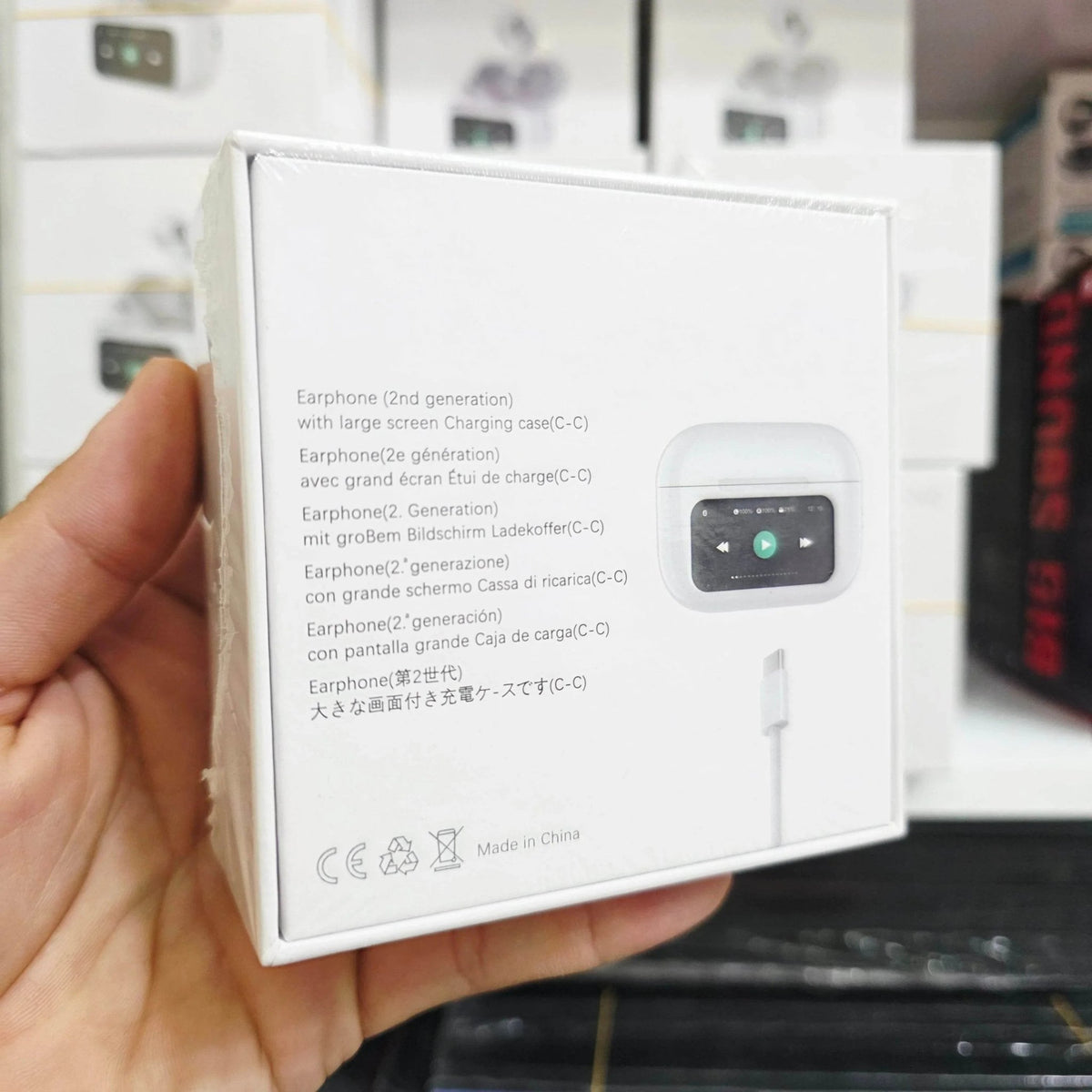 A9/A12 pro ekranlı anc/enc modlu dokunmatik kulak içi bluetooth kulaklık - TechnioTR