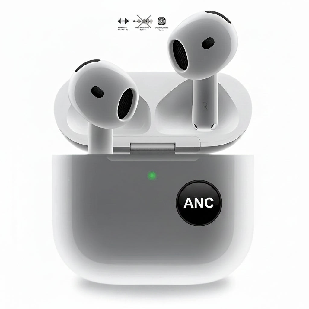 Airpods 4.nesil anc aktif gürültü engellemeli ios android uyumlu kulaki içi bluetooth kulaklık