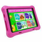 Ccıt 7" kids tablet & kulaklık seti - 4gb ram, 128gb hafıza, android 10, zoom destekli, çocuklara özel eğitim tableti