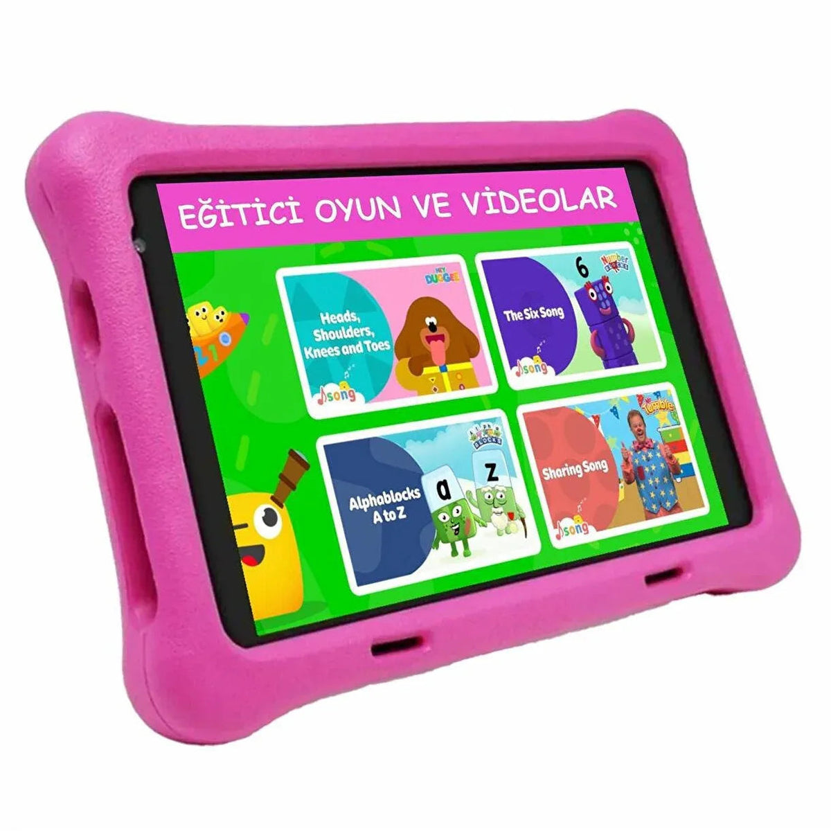 Ccıt 7" kids tablet & kulaklık seti - 4gb ram, 128gb hafıza, android 10, zoom destekli, çocuklara özel eğitim tableti