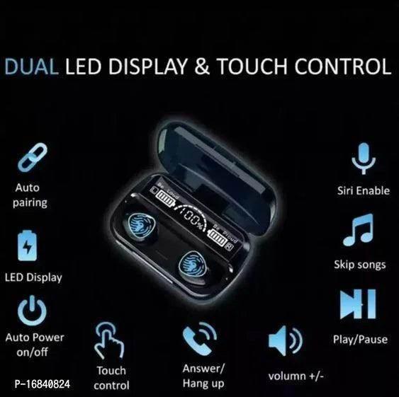 M10 led göstergeli su geçirmez kulak içi dokunmatik bluetooth kulaklık TEKNOİST