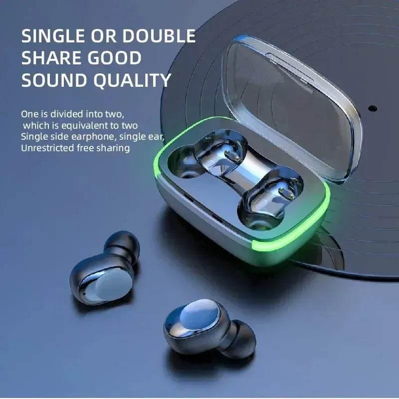 Y60 ışıklı kulak içi ios android uyumlu tuşlu mikrofonlu 5,0v bluetooth kulaklık POLYGOLD
